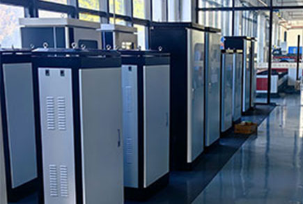 Control cabinet assembly area