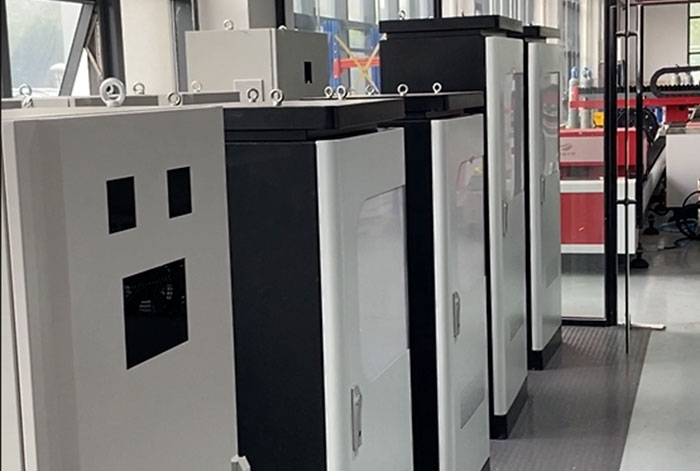 Control cabinet assembly area